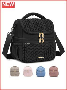 12L Breastmilk Cooler Bag Insulated Double Deck Bottle Bag